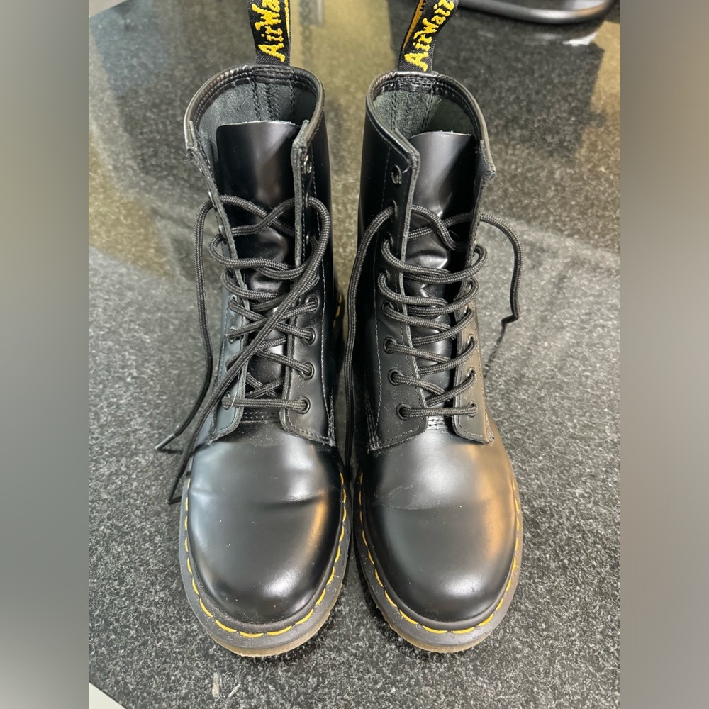 Classic Dr. Martens black smooth leather